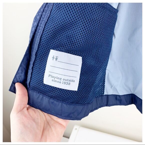 Columbia Blue and Orange Kids Glennaker Windbreaker Sz S EUC - Picture 6 of 11